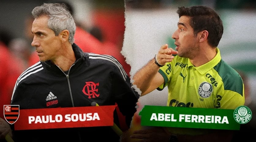 Paulo Sousa x Abel Ferreira: expectativa alta, estágios diferentes de trabalho