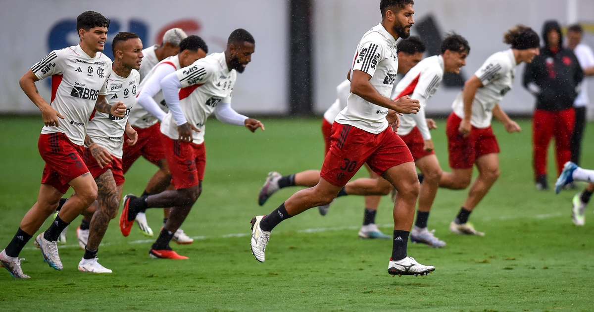 Flamengo terá mais dois treinos antes de enfrentar o Red Bull Bragantino na quinta-feira