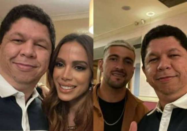 Coincidência? Arrascaeta e Anitta aparecem em fotos com fã no mesmo restaurante