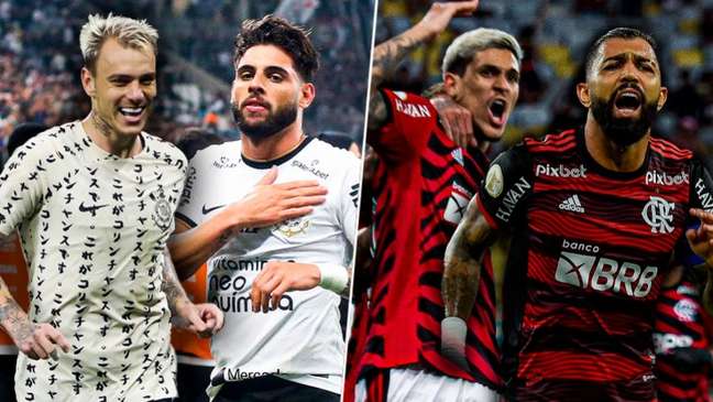 Flamengo x Corinthians: duplas de atacantes chegam como trunfos à final da Copa do Brasil