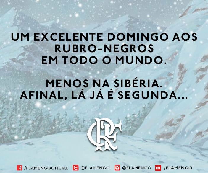 Flamengo não perdoa e alfineta o Vasco: Já é segunda na Sibéria