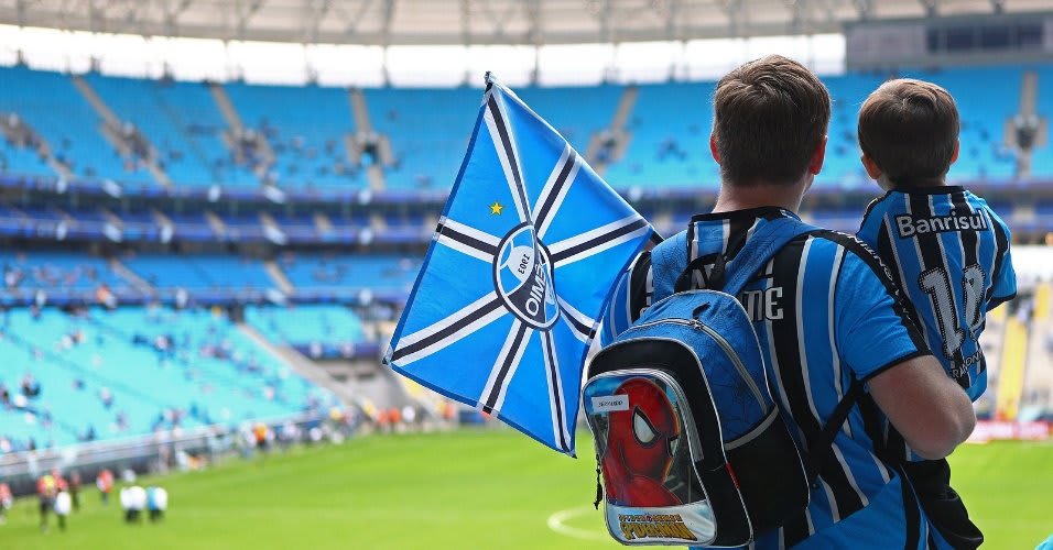 Grêmio faz promoção para as crianças no jogo contra o Vasco