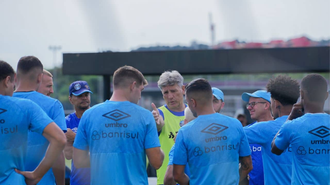 Provável escalação do Grêmio para enfrentar o Palmeiras no Brasileirão.