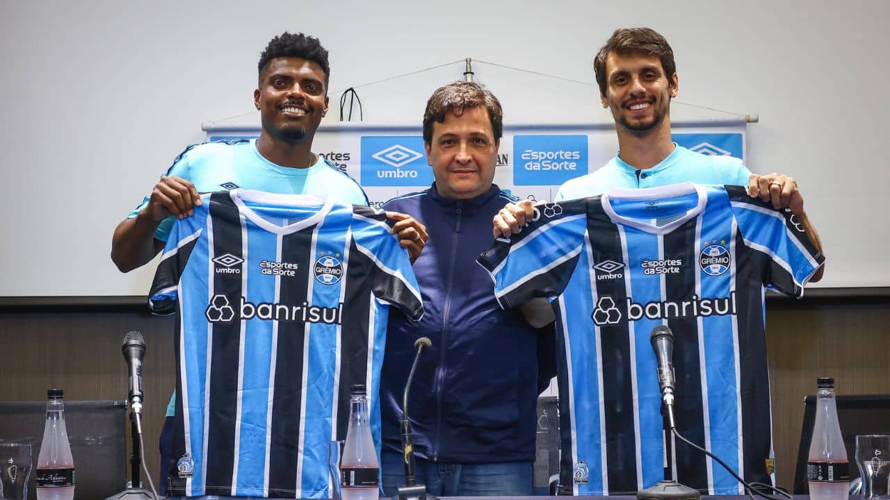 Data da estreia de Jemerson e Rodrigo Caio no Grêmio.