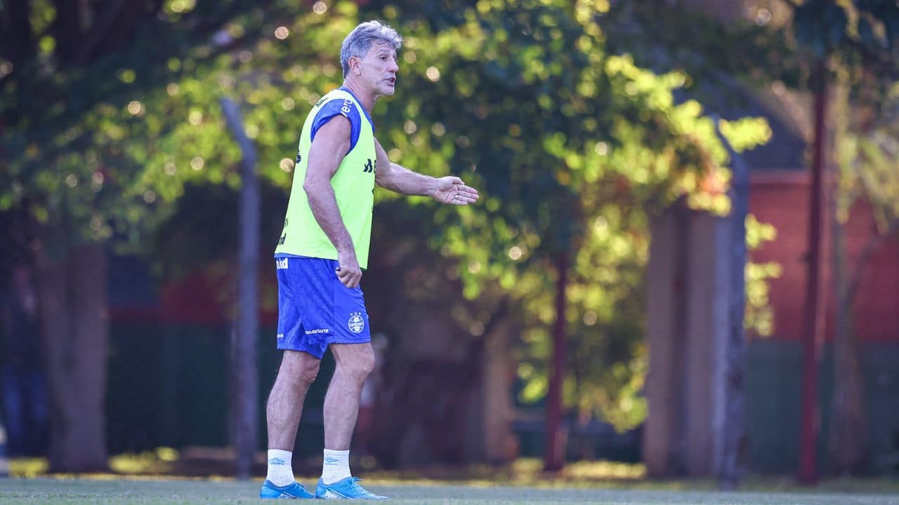 Renato Portaluppi - Treino Grêmio hoje