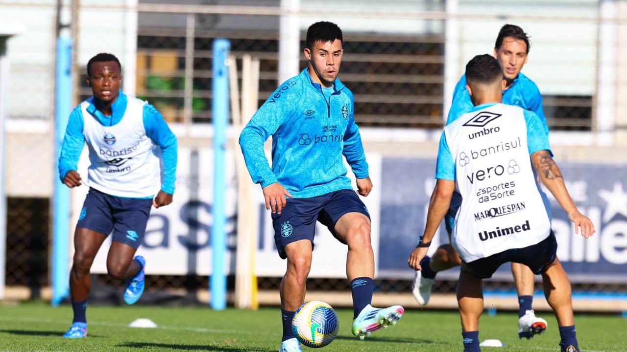 jogadores treino Grêmio