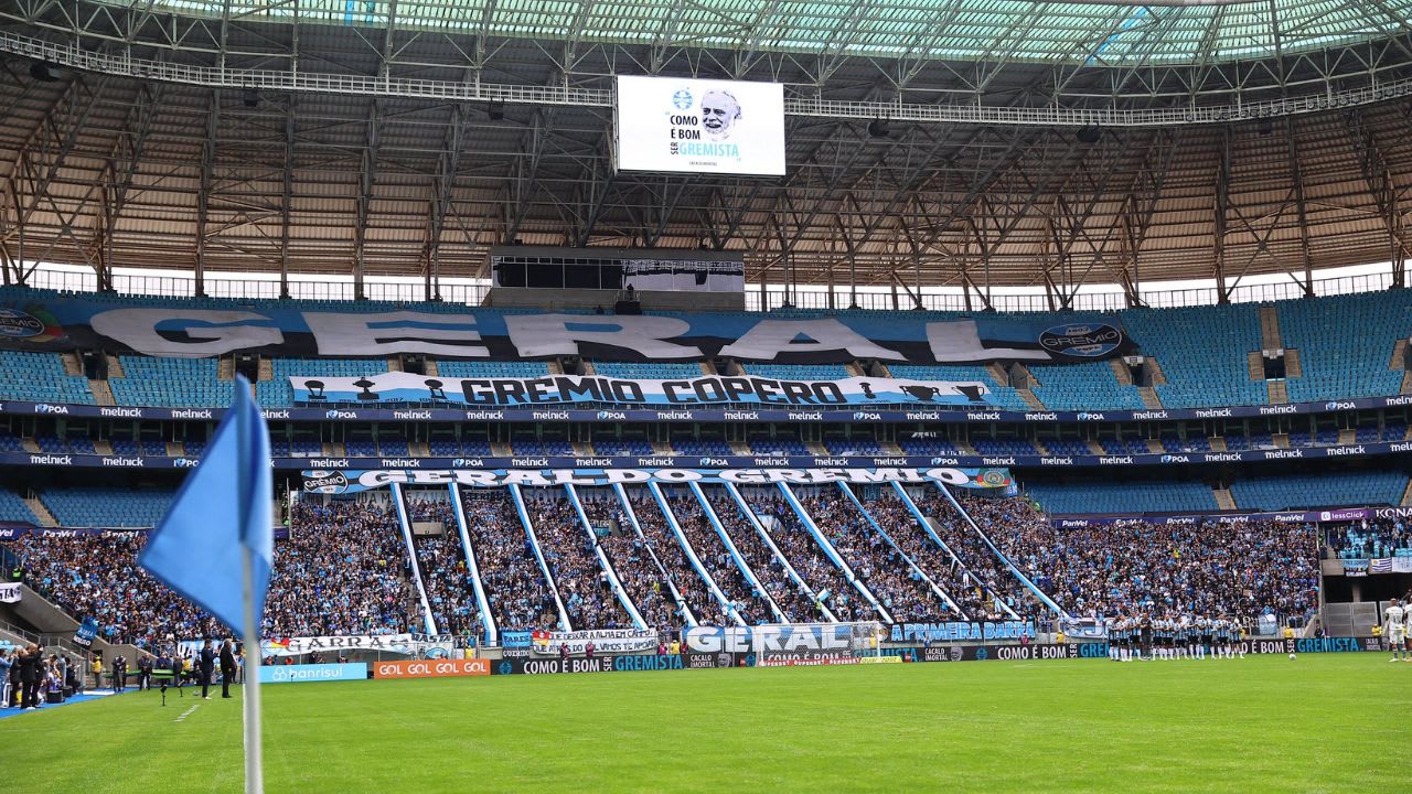 Arena do Grêmio confirma capacidade para jogos contra Flamengo e Criciúma