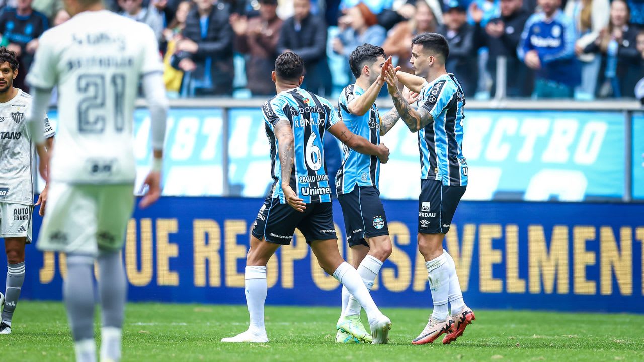 Jogadores Grêmio x Atletico MG