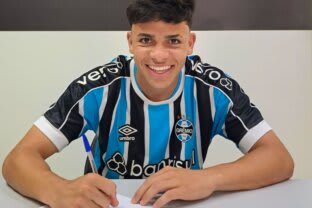 Na mira de europeus, joia assina primeiro contrato profissional com o Grêmio