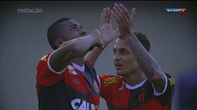 Flamengo marca gol com clarividência de Paolo Guerrero