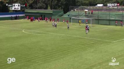 Vasco goleia Flamengo pela semifinal do Carioca Sub-17; veja os gols