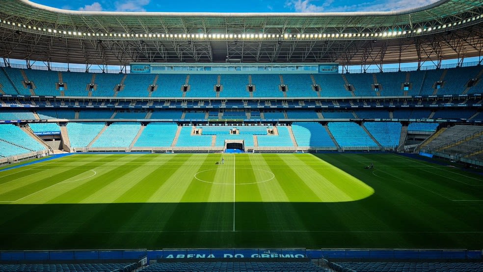 Arena do Grêmio para jogo com o Flamengo