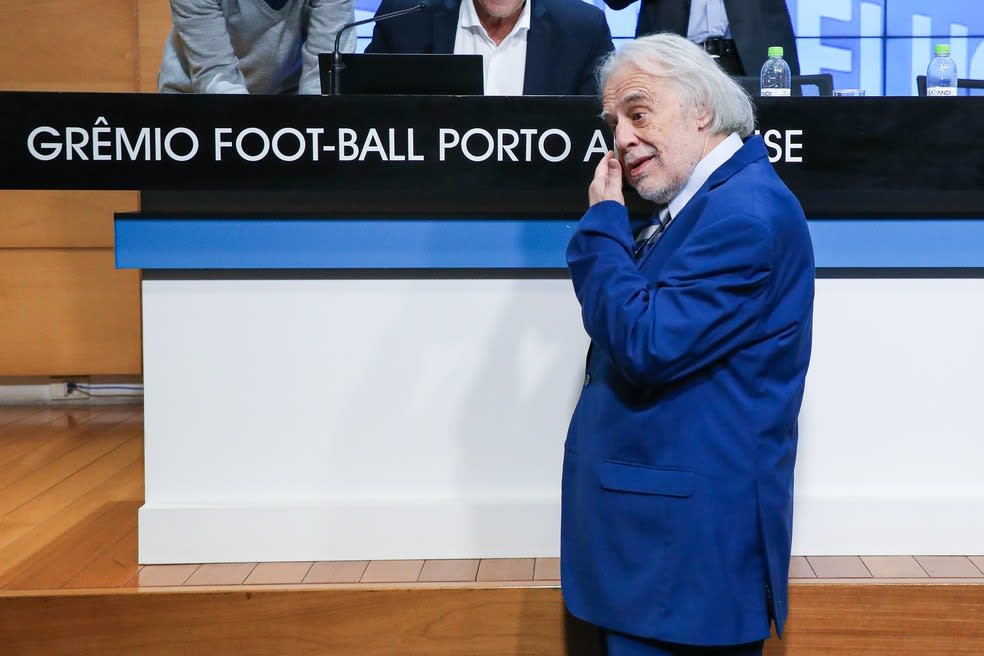 Cacalo recebeu o título de patrono do Grêmio em 2023 — Foto: Grêmio/Divulgação