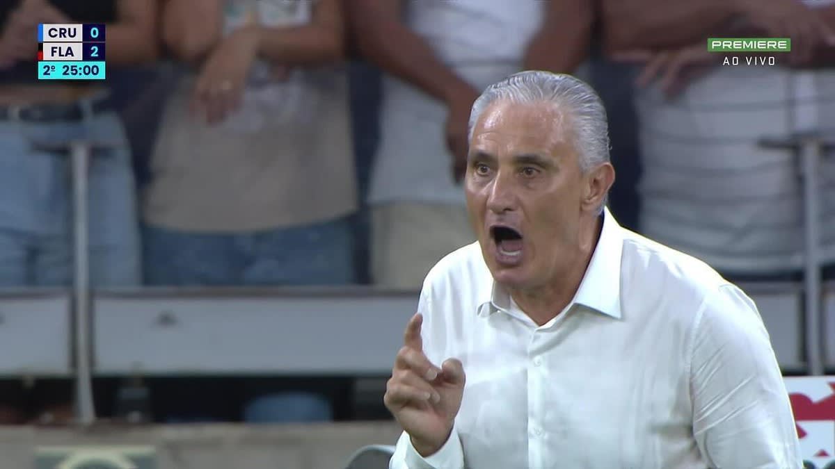 Olho no campo e paciência contradizem boca seca do tranquilo Tite em estreia pelo Flamengo