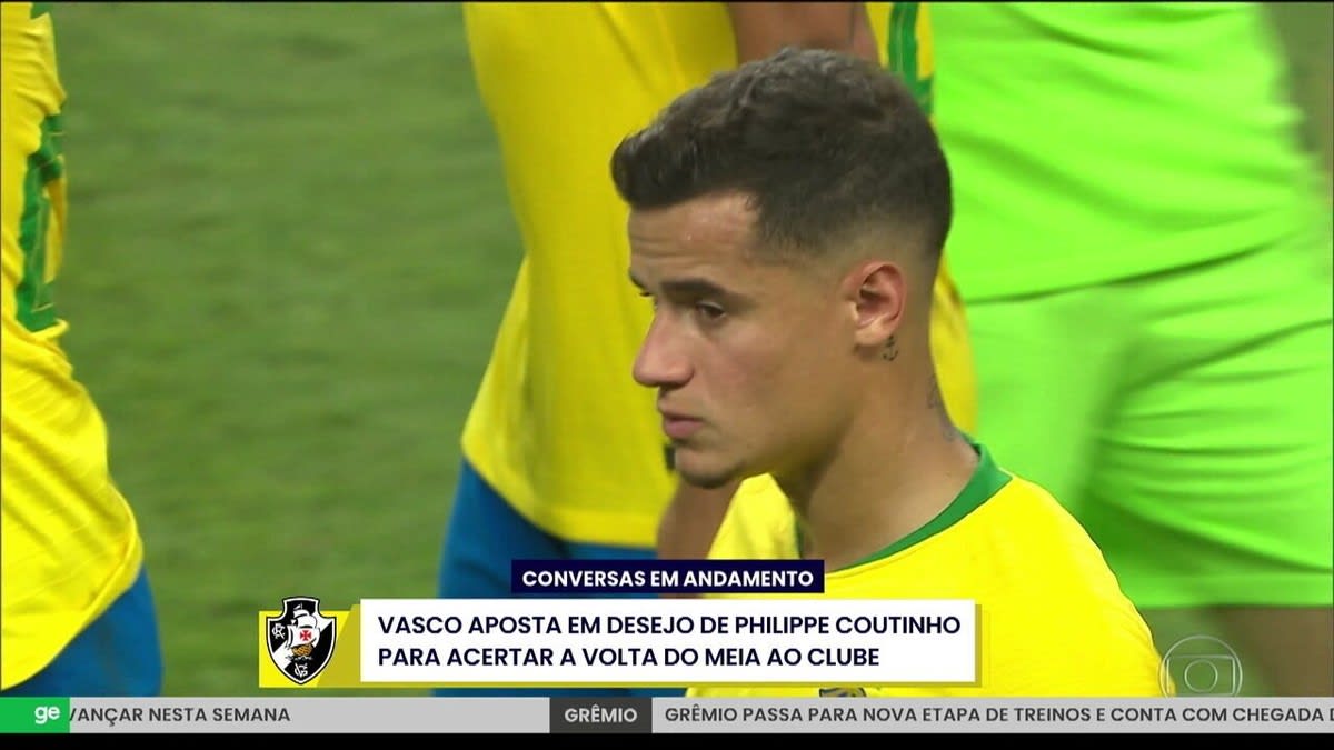 Grêmio demonstra interesse em Philippe Coutinho e aguarda decisão do jogador.