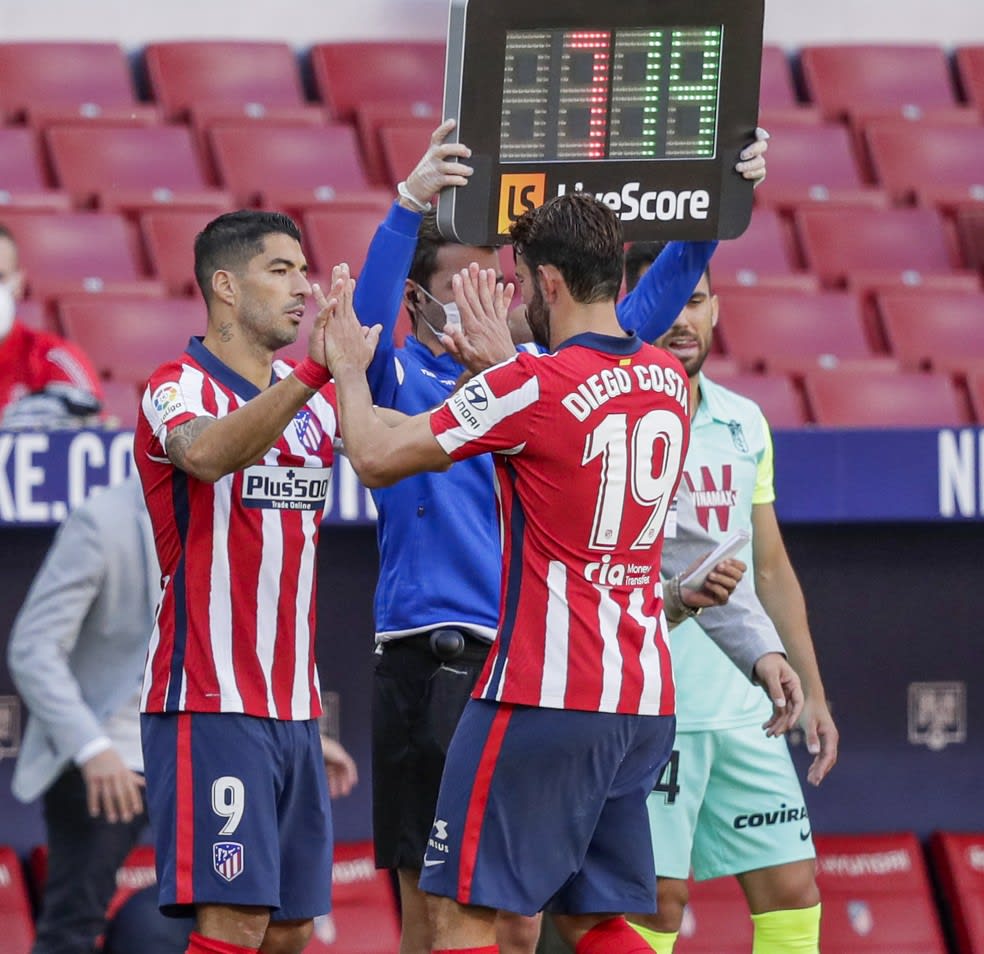 Diego Costa Luis Suárez Atlético de Madrid — Foto: Getty Images