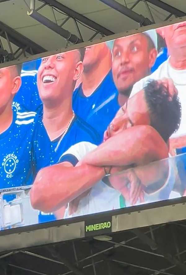 Torcedor do Cruzeiro dorme durante partida e imagem viraliza no Mineirão