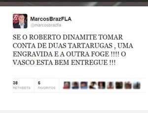 Ex-dirigente do Fla diz que time do Vasco é filme de terror e debocha de Dinamite