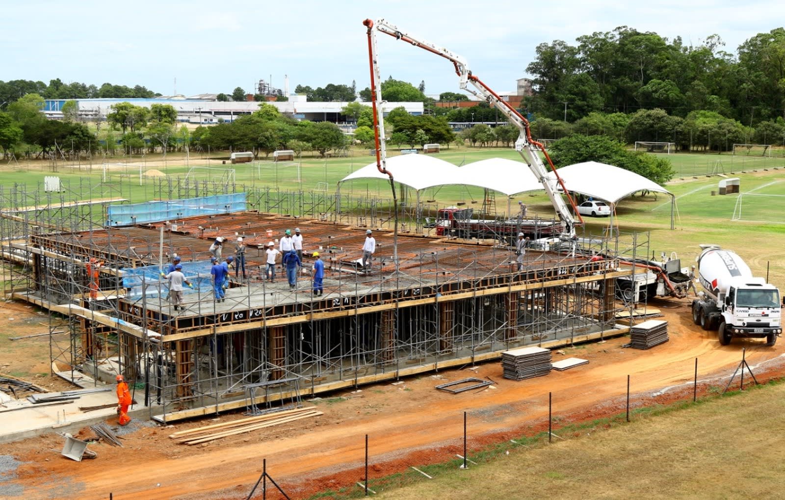 Grêmio destaca progresso em reforma do CT das categorias de base; confira as fotos