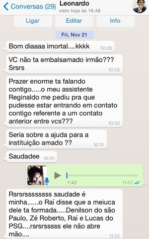 OFF - Homem finge ser ex-lateral Leonardo e aplica golpe em jogadores e cantor