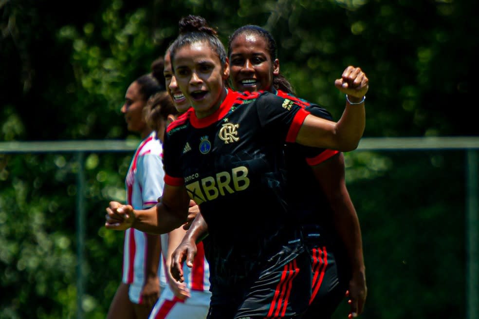 Feminino: Flamengo goleia o Bangu e mantém invencibilidade no Carioca