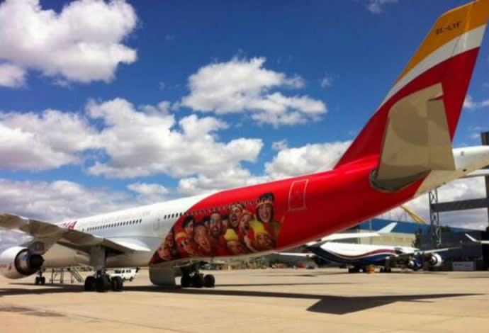 [COPA 2014]Espanha embarca rumo aos EUA com avião e lugares personalizados