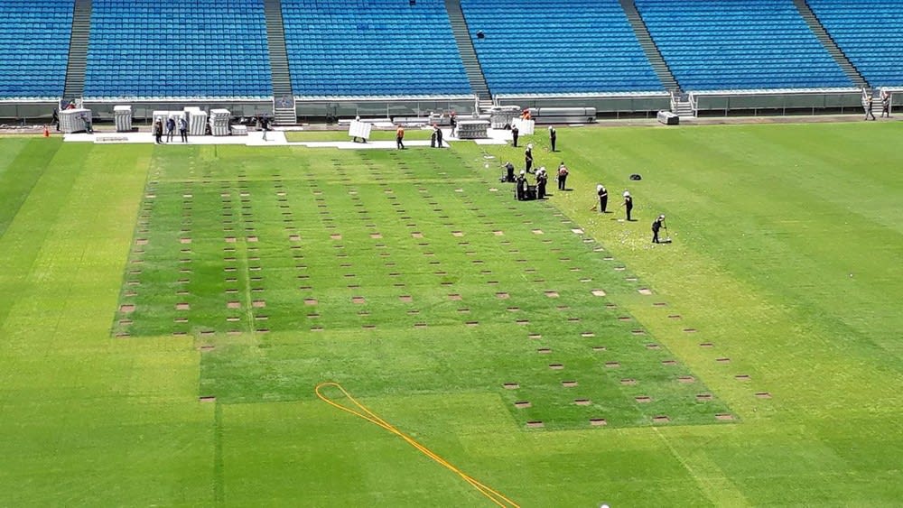 Presidente do Grêmio garante gramado da Arena em plenas condições após show