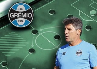 Padrão tático de Roger, e adaptado por Renato, e faz Grêmio crescer com competição