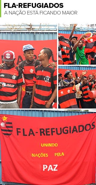 Refugiados resgatam autoestima e alegria através do amor pelo Flamengo