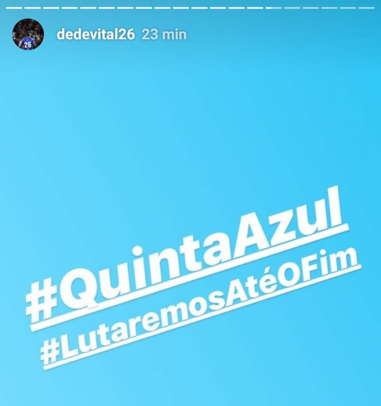 Dedé convoca torcida do Cruzeiro nas redes sociais: Todos vestindo a camisa do clube