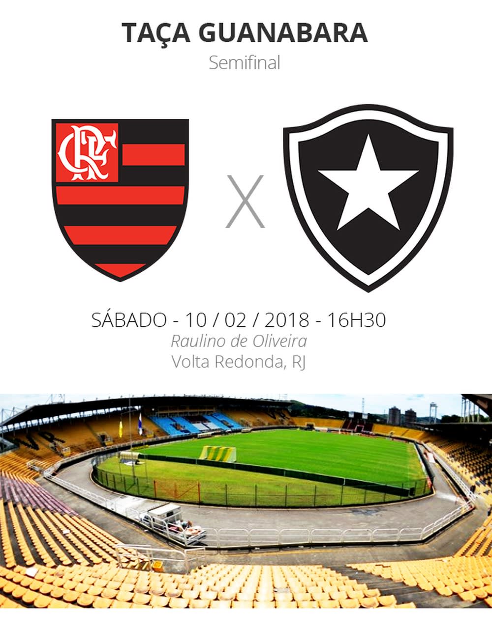 #Semifinal Taça GB: tudo sobre o Flamengo x Botafogo do sábado de carnaval