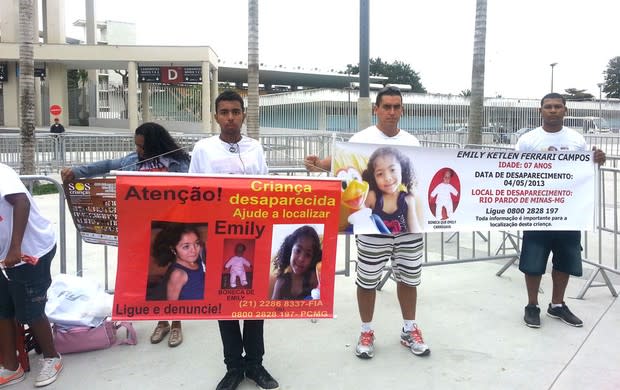 Família mineira vai ao Maracanã por pistas de filha desaparecida