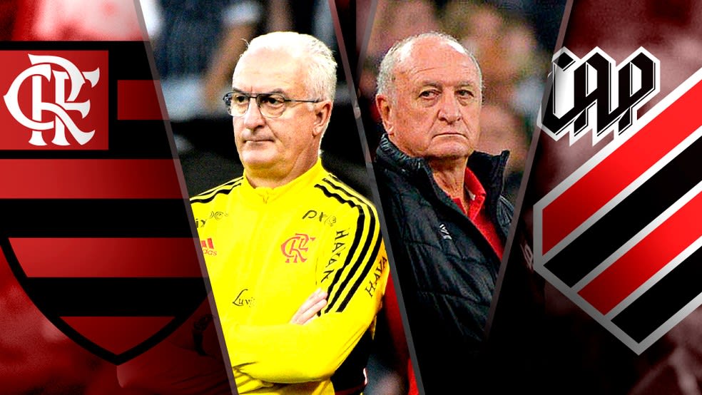 Flamengo x Athletico: Dorival e Felipão superam desconfiança e chegam em alta para o duelo na Copa do Brasil