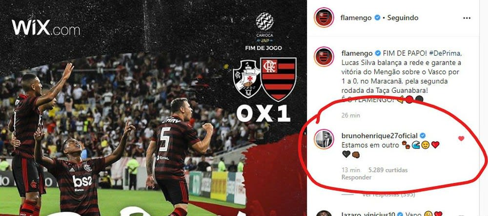 Notícias do Flamengo hoje: resposta de Bruno Henrique ao Palmeiras, Rodrigo  Caio de saída e tudo sobre jogo contra o Vasco