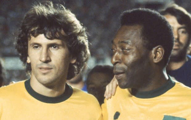 Curtinha: Pelé dá parabéns atrasado a Zico pelo aniversário de 60 anos