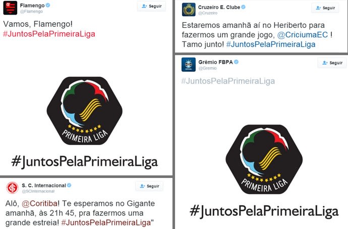 #JuntosPelaPrimeiraLiga: clubes fazem campanha a favor do torneio na web