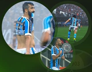Pacotão Grêmio: sacrifício, quedas e brilho de ex-corintianos marcam 1 a 1