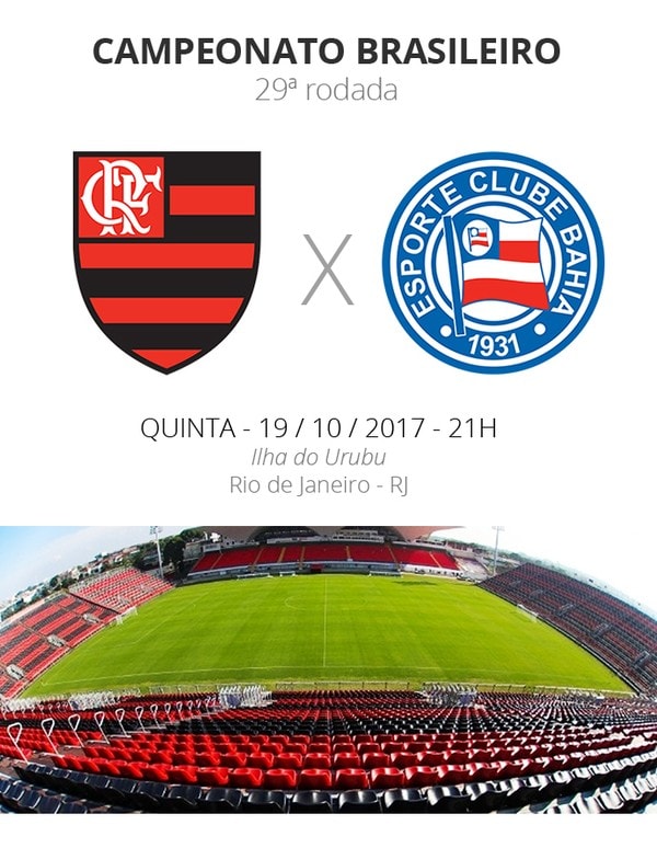 Rodada 29: tudo o que você precisa saber sobre Flamengo x Bahia