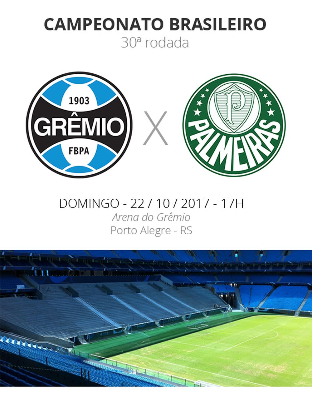 Rodada 30: tudo o que você precisa saber sobre Grêmio x Palmeiras