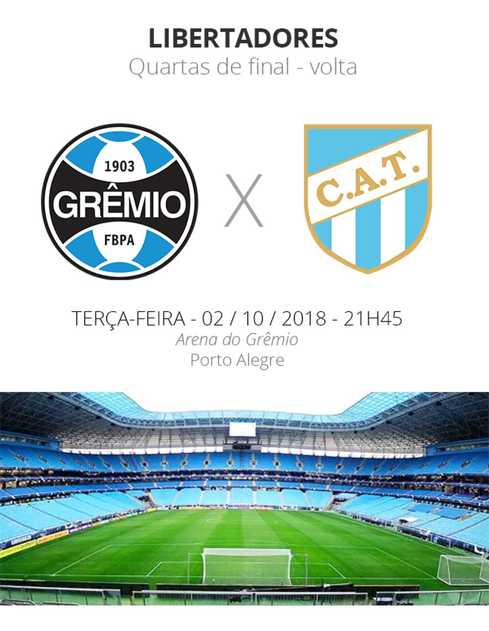 Tudo sobre Grêmio x Tucumán