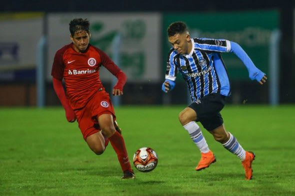 Inter e Grêmio empatam em 2 a 2 no jogo de ida da semifinal do Gauchão Sub-20