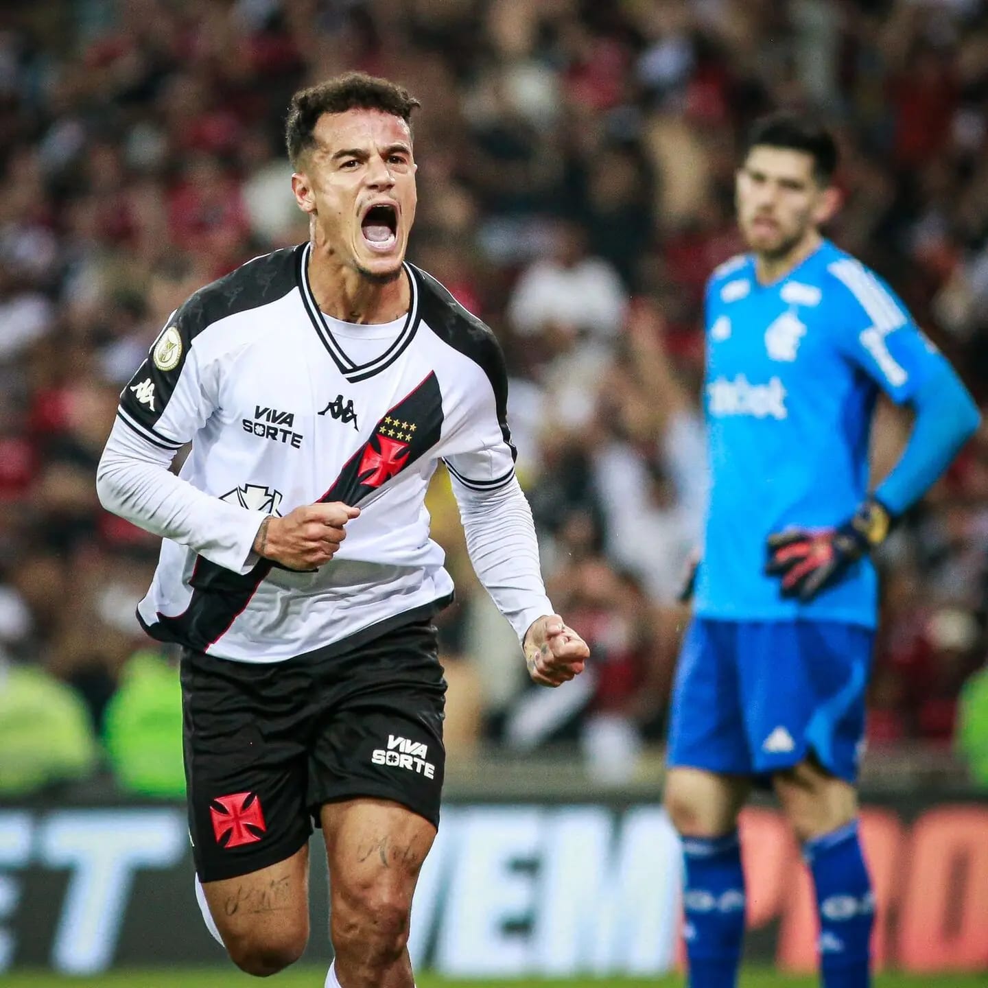 Coutinho marca gol decisivo e Vasco segue invicto no Brasileirão: sexto jogo consecutivo.