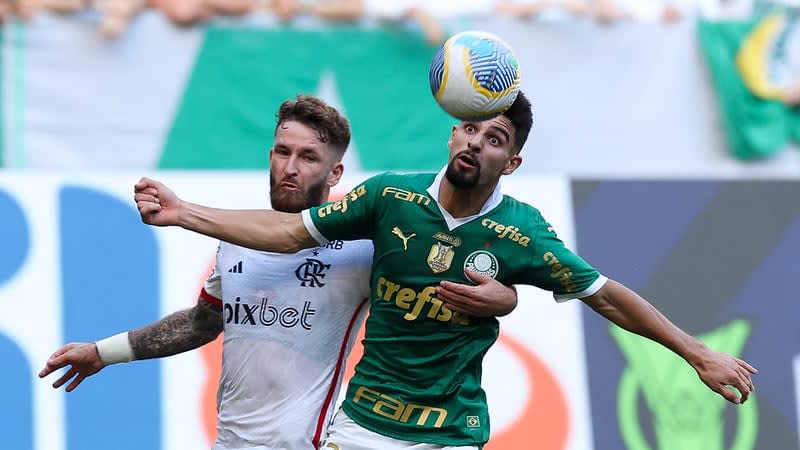 Empate entre Palmeiras e Flamengo em jogo truncado no Allianz pelo Brasileirão.