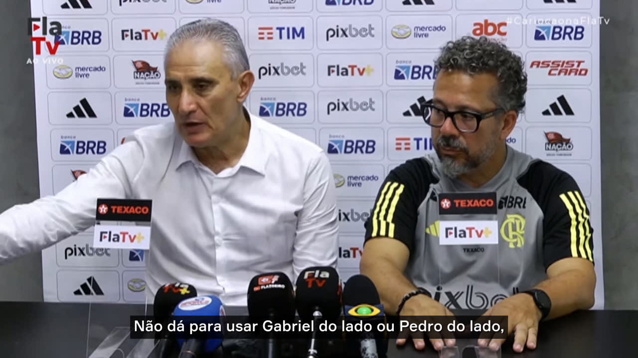 Tite analisa Pedro e Gabriel jogando juntos no ataque