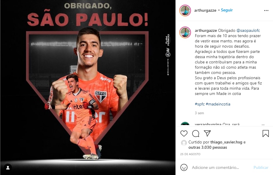 Guarani anuncia contratação do goleiro Arthur Gazze - Hora Campinas