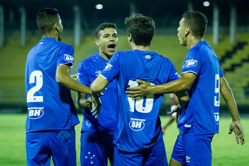 Cruzeiro goleia o Flamengo no Rio e vai à final da Copa do Brasil Sub-20