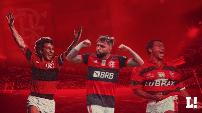 Quais ídolos fez mais gols nas 100 primeiras partidas pelo Flamengo?