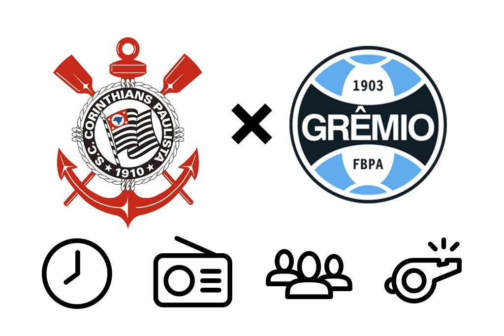 Corinthians x Grêmio: horário, como assistir e tudo sobre o jogo da 19ª rodada do Brasileirão