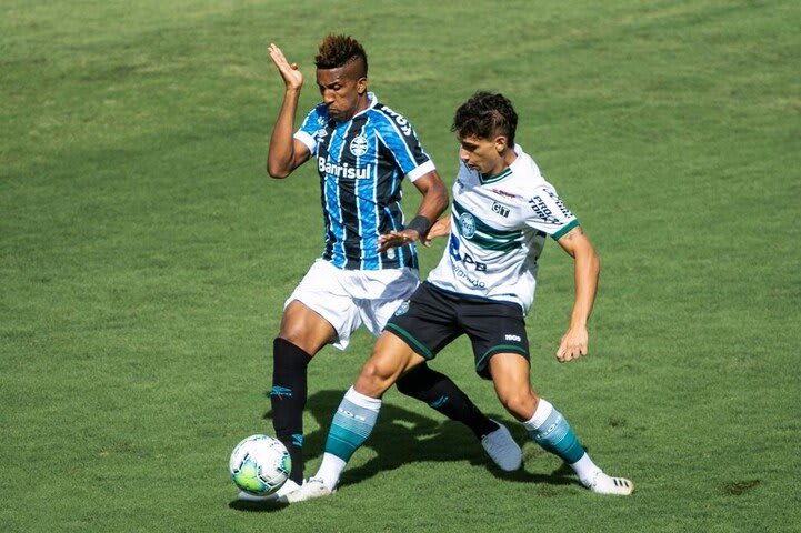 Grêmio perde pênalti no final e empata em 1 a 1 com o Coritiba