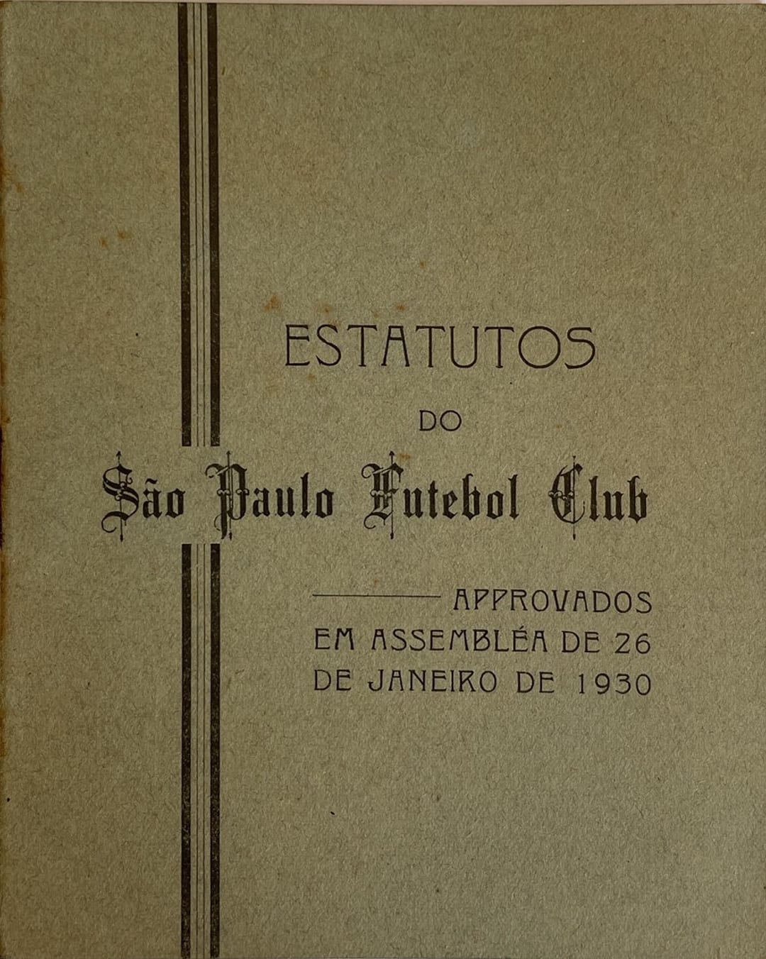 80 anos da reafirmação do nome São Paulo Futebol Clube - SPFC